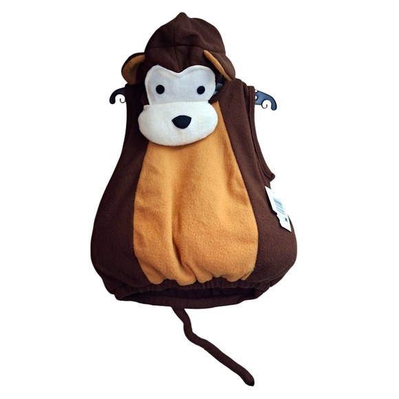 Kmart Other - Kmart Toddler Monkey Costume 1-2 Years Brown Plush Halloween Animal Hood Tail